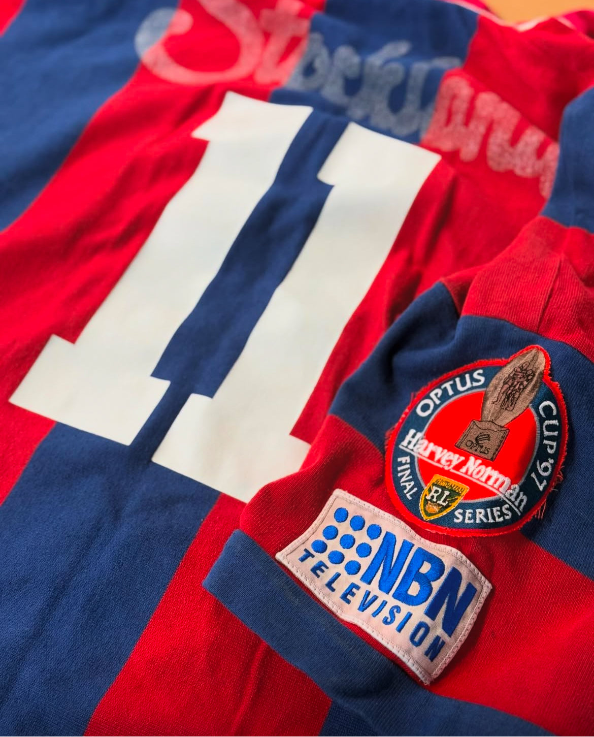 x2 NBN sleeve patches Newcastle Knights