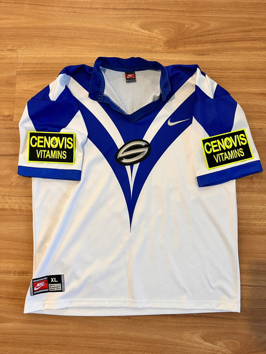 1997 Cenovis Vitamins Super League sleeve badges (x2)