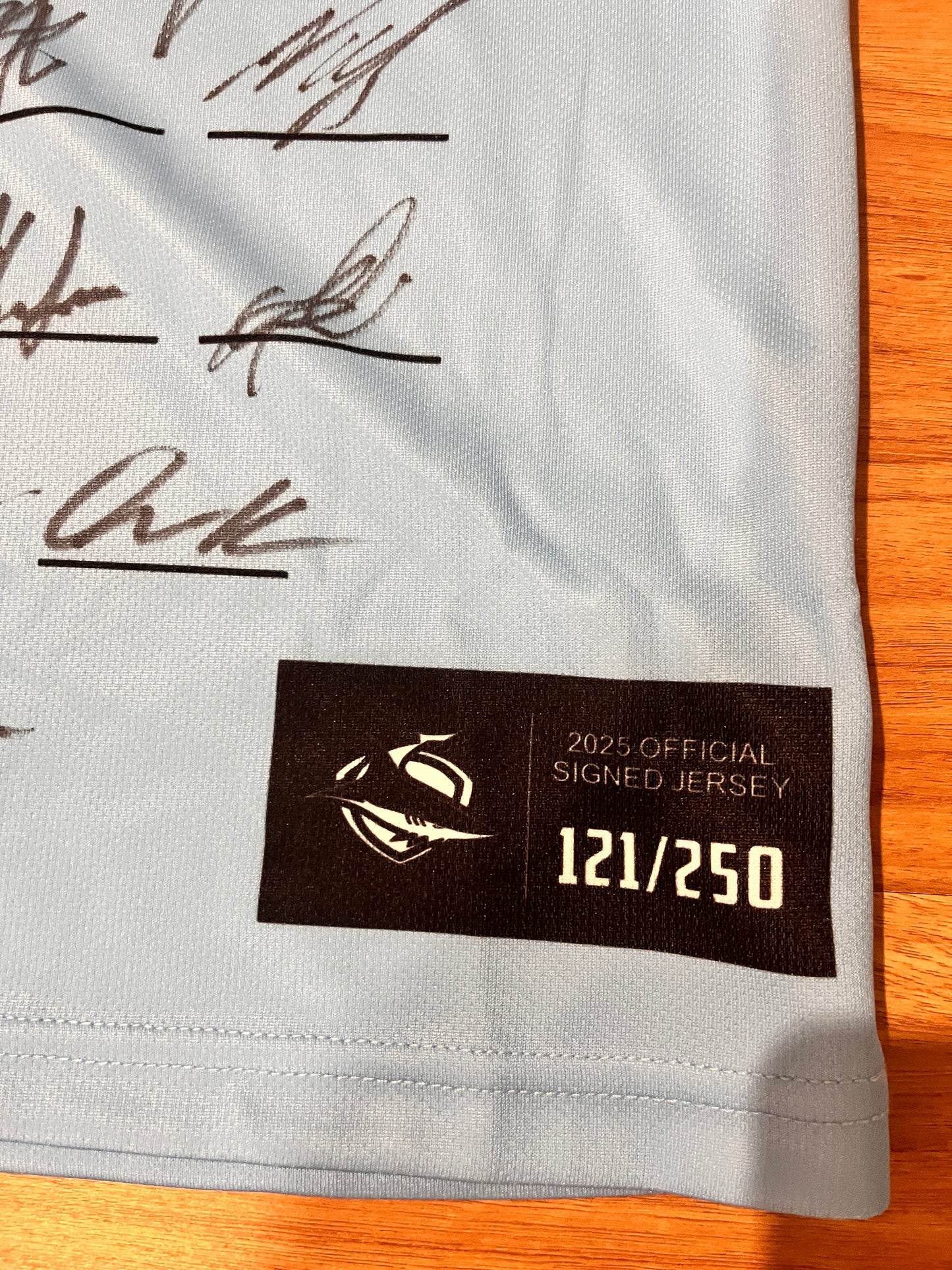 Cronulla Sharks 2025 Signed jersey 121/250