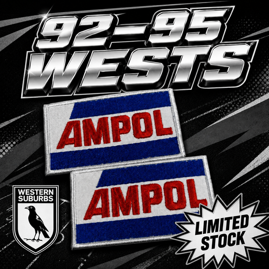1992-95 AMPOL badges Western Suburbs (x2)