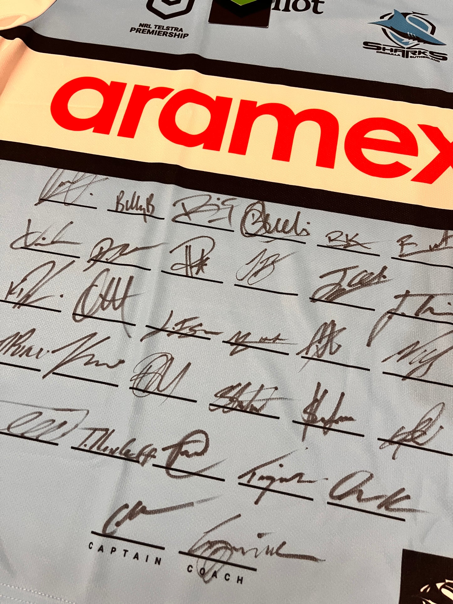 Cronulla Sharks 2025 Signed jersey 121/250