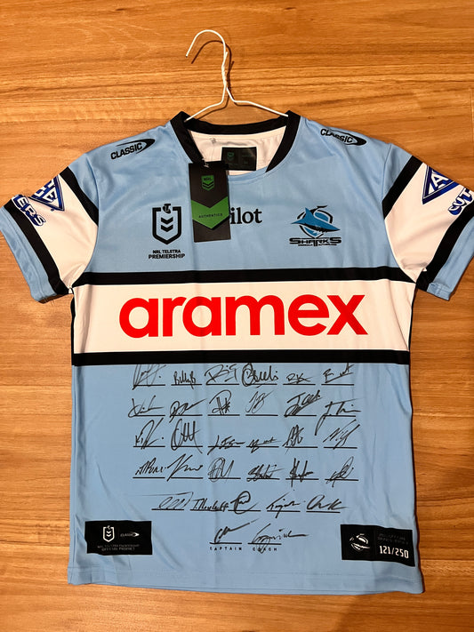 Cronulla Sharks 2025 Signed jersey 121/250