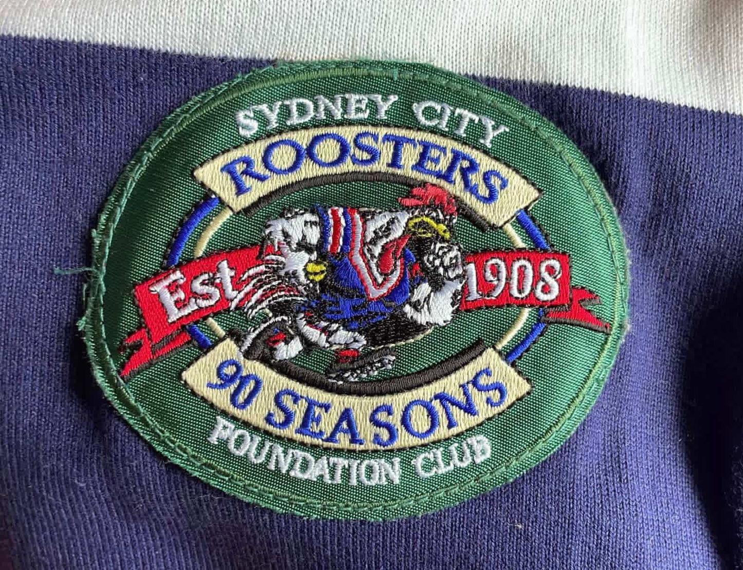 Roosters 90 seasons badge