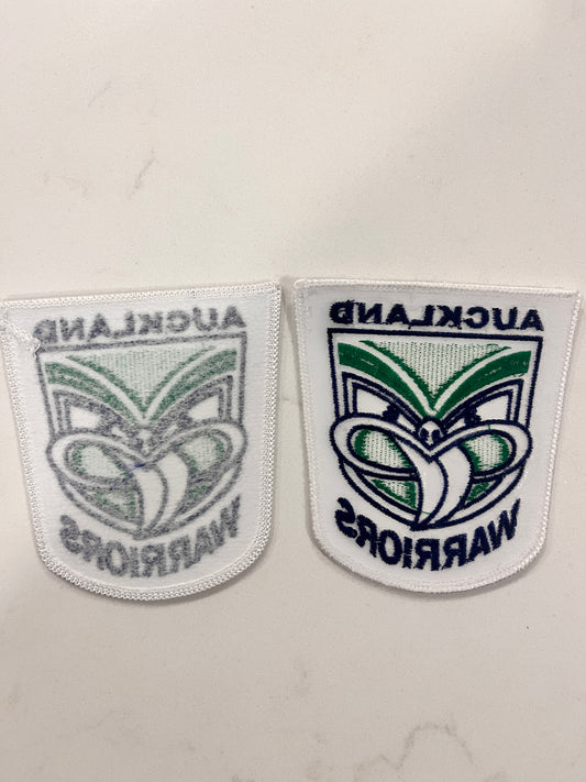 1995 Auckland Warriors badge  -     SEW ON