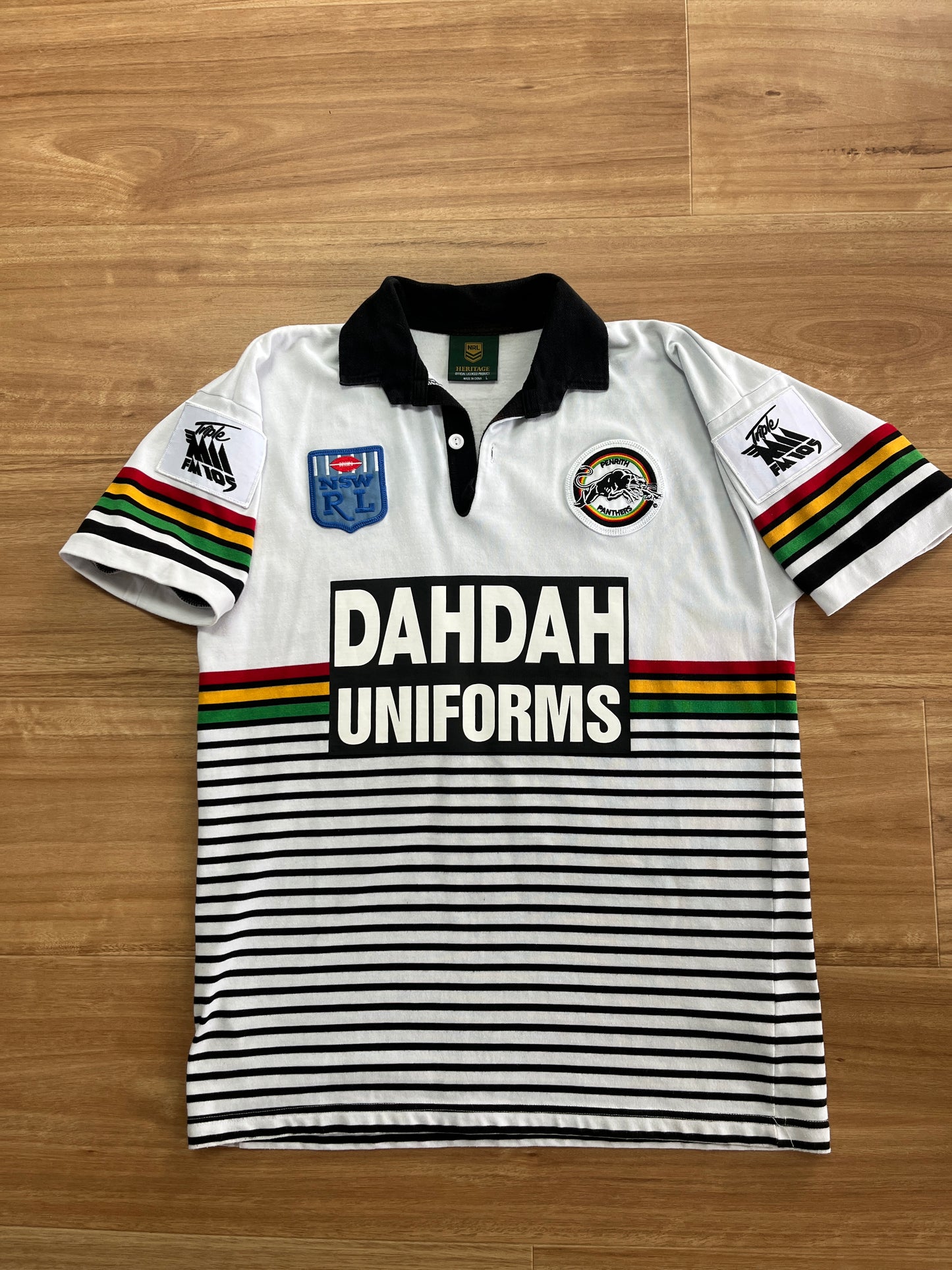 1991 Panthers Away Heritage jersey